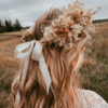 Hårpynt blomsterkrans til dit brude hår